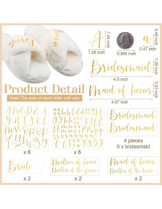 22 Calcomanías de Transferencia de Calor para Pantuflas Honoson 2