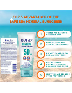 Protector Solar Mineral SPF50 Loción 60ml - Safe Sea 2