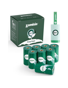 Bolsas de Poop Compostables ZOMISIA 120 Unidades Sin Fragancia