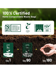 Bolsas de Poop Compostables ZOMISIA 120 Unidades Sin Fragancia 2