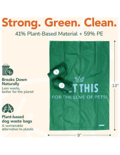 Bolsas de Poop Ecológicas GET THIS - 180 Unidades 33x23 cm 2