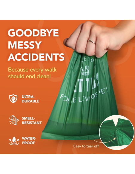 Bolsas de Poop Ecológicas GET THIS - 180 Unidades 33x23 cm