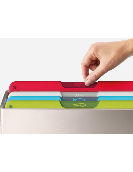 Set de 4 Tablas de Cortar Antideslizantes Joseph Joseph