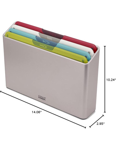 Set de 4 Tablas de Cortar Antideslizantes Joseph Joseph