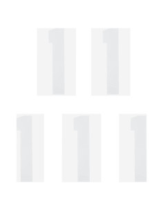 Parche de Número para Planchar MECCANIXITY 20cm Blanco - 5 Piezas