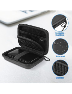 Funda Dura ProCase para Disco Duro Externo 2.5" Negro 2