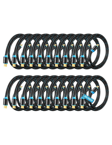 Cable HDMI 4K Maximm 0.46m 20 Paquete Alta Velocidad 18Gbps