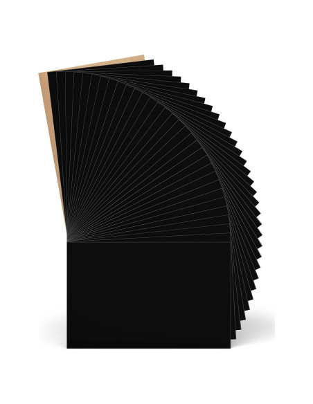 Vinilo de Transferencia Térmica YUITCE 33-Pack 30.48x25.4cm Negro