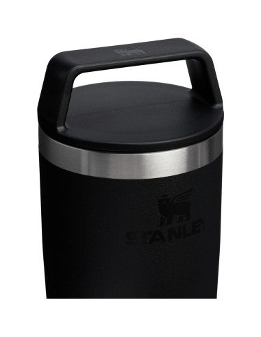 Taza de Viaje STANLEY 0.47 L Aislada Negra a Prueba de Fugas