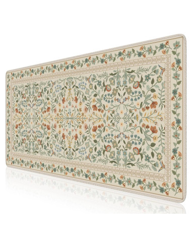 Alfombrilla de Escritorio Grande iCasso Beige 90x40 cm Antideslizante