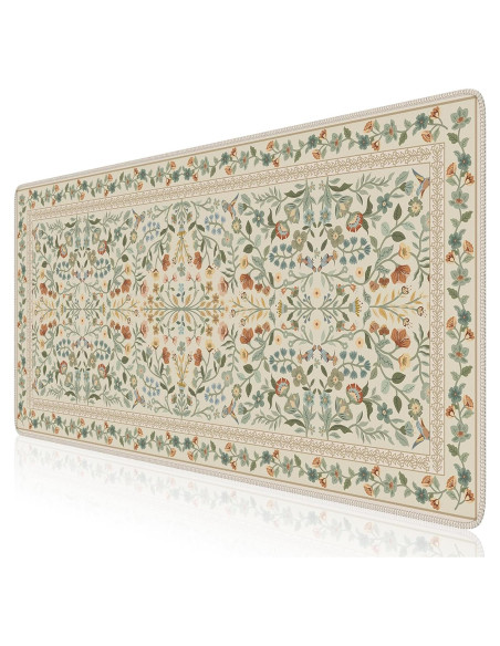 Alfombrilla de Escritorio Grande iCasso Beige 90x40 cm Antideslizante