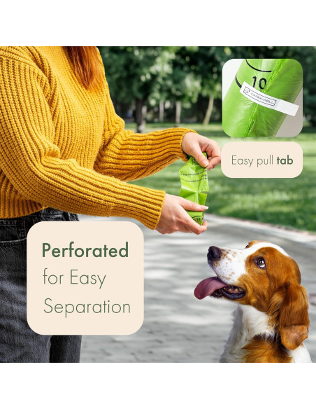 Bolsas Compostables para Perros y Gatos Carrywell 300 Unidades