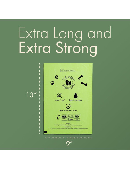 Bolsas Compostables para Perros y Gatos Carrywell 300 Unidades