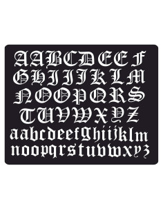 Letras de Hierro Viejo SEC Apparel 5.08 cm - Vinilo