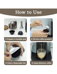 100 Tapas de Aluminio Zokrintz para Cápsulas Nespresso 57mm 2