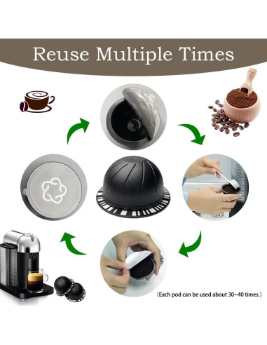 100 Tapas de Aluminio Zokrintz para Cápsulas Nespresso 57mm