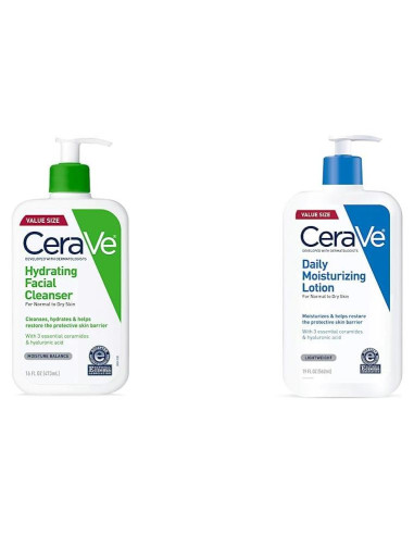 CeraVe Limpiador Facial Hidratante y Loción Diaria 355ml