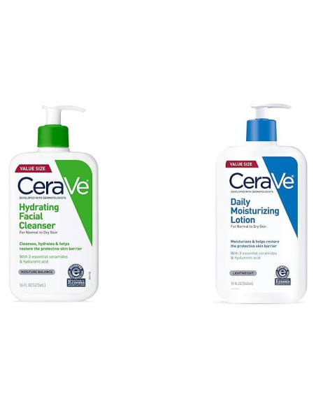 CeraVe Limpiador Facial Hidratante y Loción Diaria 355ml
