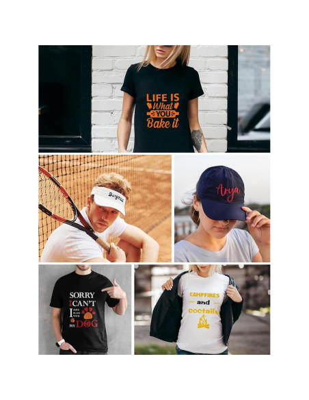 Vinilo de Transferencia Térmica YUITCE 33-Pack 30.48x25.4cm Negro