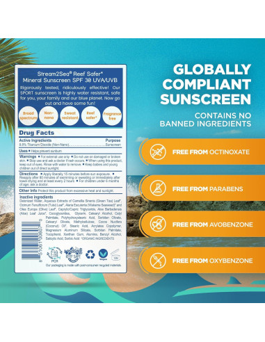 Protector Solar Mineral Biodegradable Stream2Sea SPF 30 85g