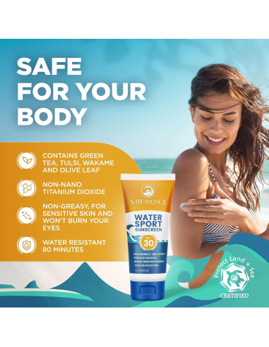 Protector Solar Mineral Biodegradable Stream2Sea SPF 30 85g