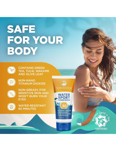 Protector Solar Mineral Biodegradable Stream2Sea SPF 30 85g