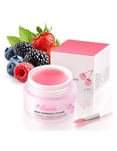 Mascarilla Labial Nocturna Obisesio 20g Hidratante con Escualano