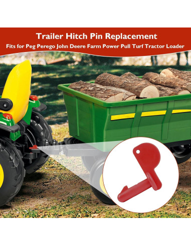 Pasador de Enganche de Remolque Peg Perego John Deere