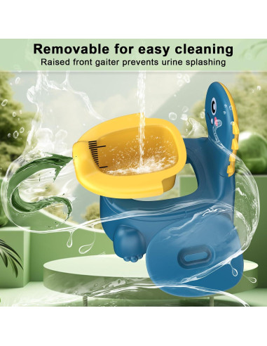 Asiento de Entrenamiento para Baño Jabaka Circle Dinosaurio Azul