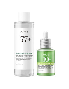 Dúo Suavizante ANUA: Ácido Azelaico y Tónico Heartleaf 77