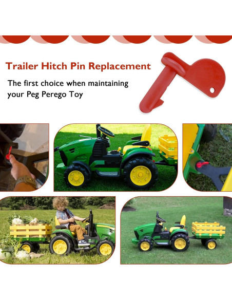 Pasador de Enganche de Remolque Peg Perego John Deere