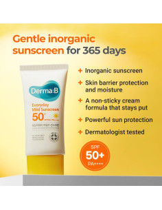 Protector Solar Derma B SPF50+ PA++++ 50ml Piel Sensible 2