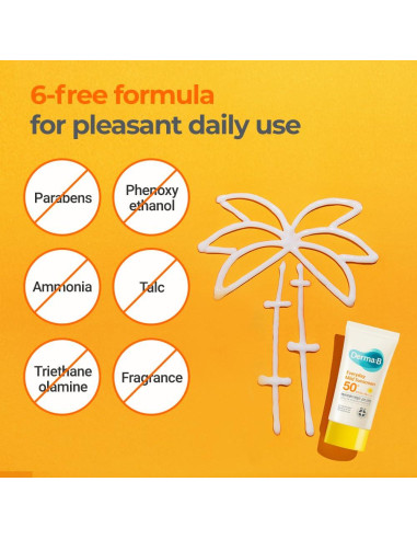 Protector Solar Derma B SPF50+ PA++++ 50ml Piel Sensible