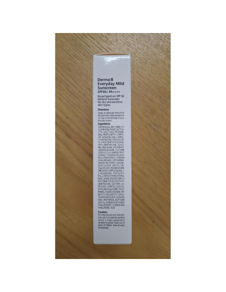 Protector Solar Derma B SPF50+ PA++++ 50ml Piel Sensible