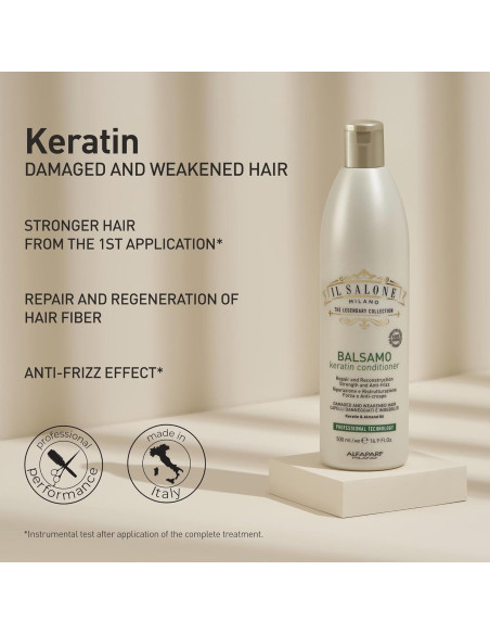 Acondicionador de Queratina Il Salone Milano 500 ml - Cabello Dañado