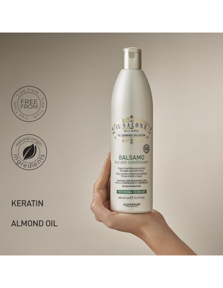 Acondicionador de Queratina Il Salone Milano 500 ml - Cabello Dañado