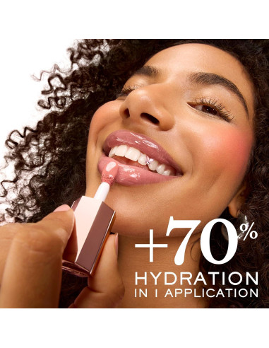 Lancme Lip Idle JuicyTreat Aceite-en-Brillo 24HR - 22 Rosy Plump