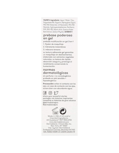 Primer Facial Dermablend Insta-Grip 29.57 ml Sin Silicona