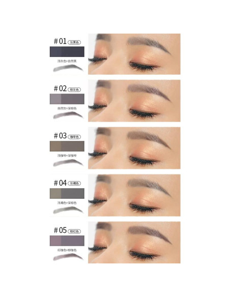 Paleta de Cejas Profesional SNOVO 5 Colores 11x6.2 cm