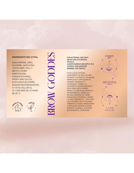 Lápiz de Cejas Líquido SELESTIA BEAUTY Brigitta 0.57g