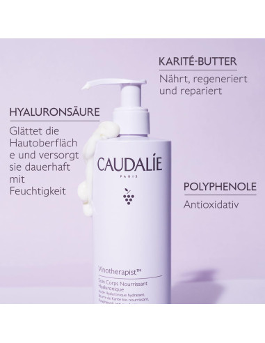 Loción Corporal Nutritiva Caudalie 400 ml Ácido Hialurónico