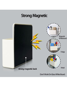 Soporte Magnético para Marcadores Simetufy - Blanco - 12.5x12x4 cm 2