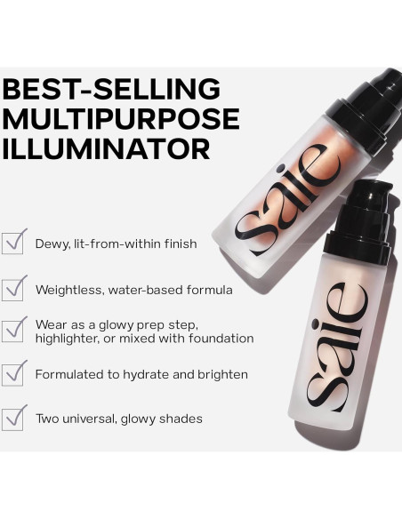 Dúo de Maquillaje Saie: Glowy Super Gel y Dew Blush 14.79ml + 11.69ml