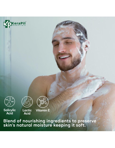 Jabón Corporal Antibacteriano KERAPIL 473ml x 2 - Árbol de Té