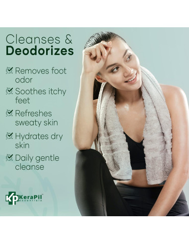 Jabón Corporal Antibacteriano KERAPIL 473ml x 2 - Árbol de Té