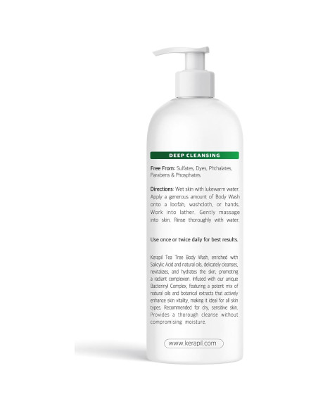 Jabón Corporal Antibacteriano KERAPIL 473ml x 2 - Árbol de Té