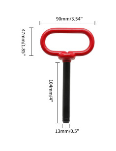 Pasador de Remolque de Tractor Bonsicoky 1.27 x 10.16 cm - 2 Pcs 2