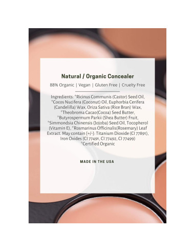 Corrector Natural Secreto de Mamá 3.11g Vegano Orgánico