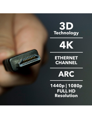 Cable HDMI OREI 1.83 m Alta Velocidad 2-Pack 4K 3D