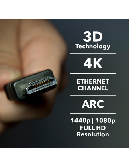 Cable HDMI OREI 1.83 m Alta Velocidad 2-Pack 4K 3D